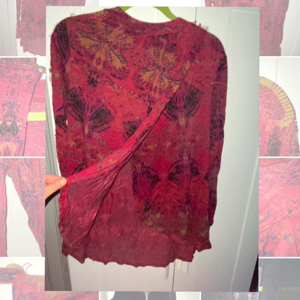 Free People tulip hem blouse